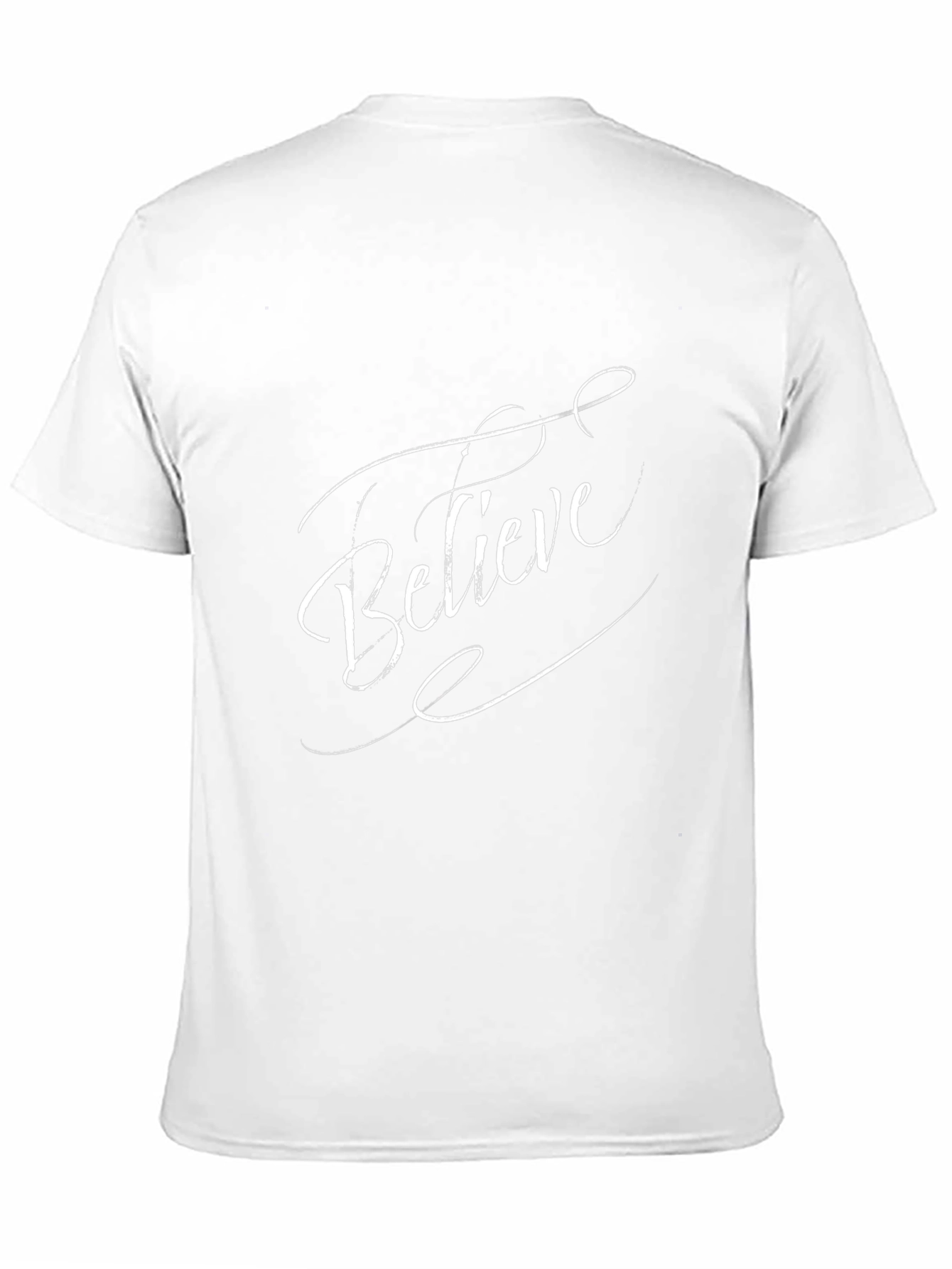 Believe Graphic Tee - Black Cotton Casual T-Shirt