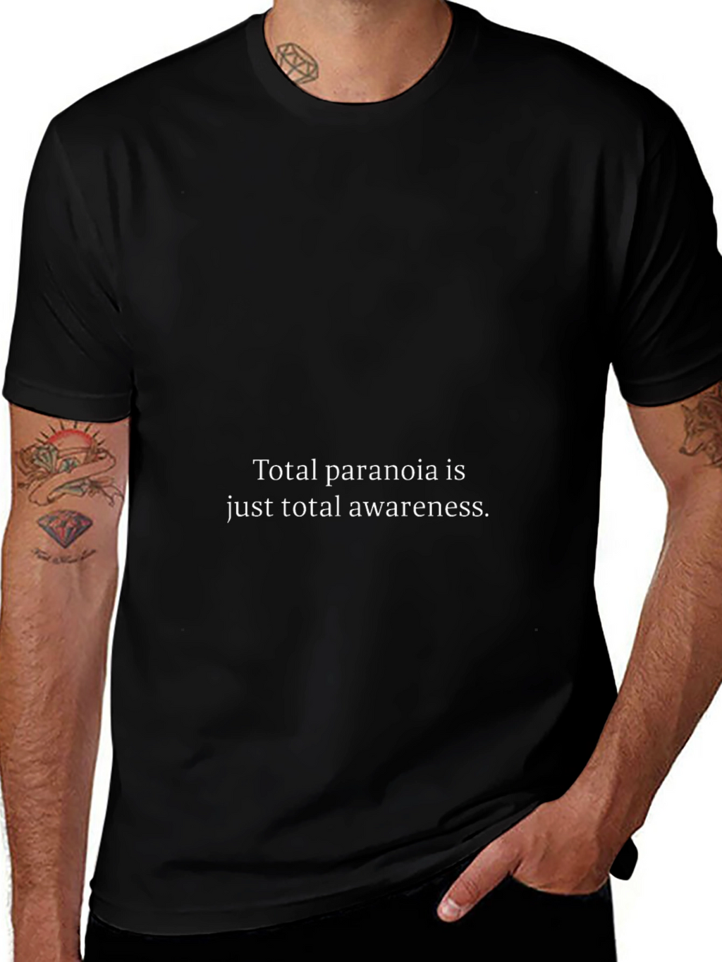 Paranoia Awareness Graphic Tee - Black