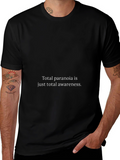 Paranoia Awareness Graphic Tee - Black