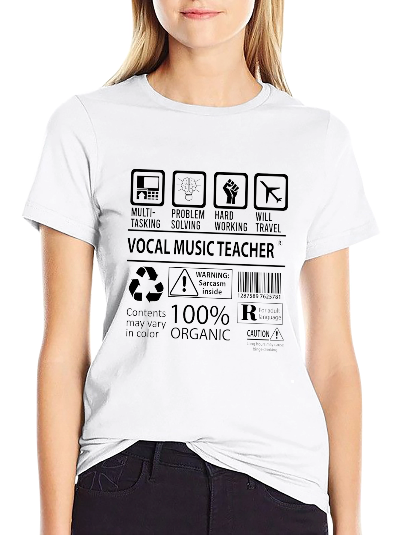 Vocal Music Teacher 100% Organic T-Shirt