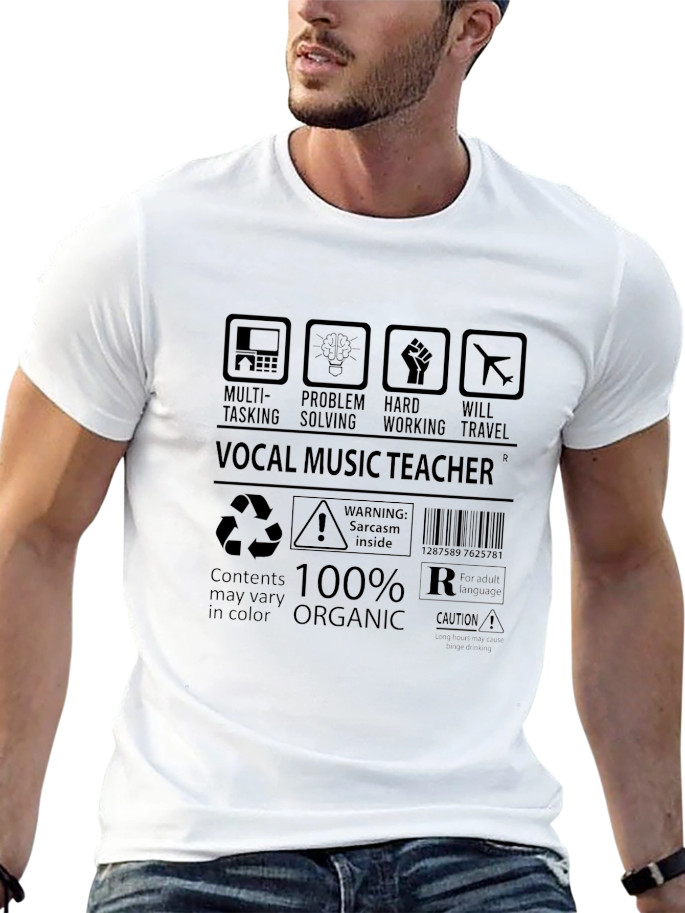 Vocal Music Teacher 100% Organic T-Shirt