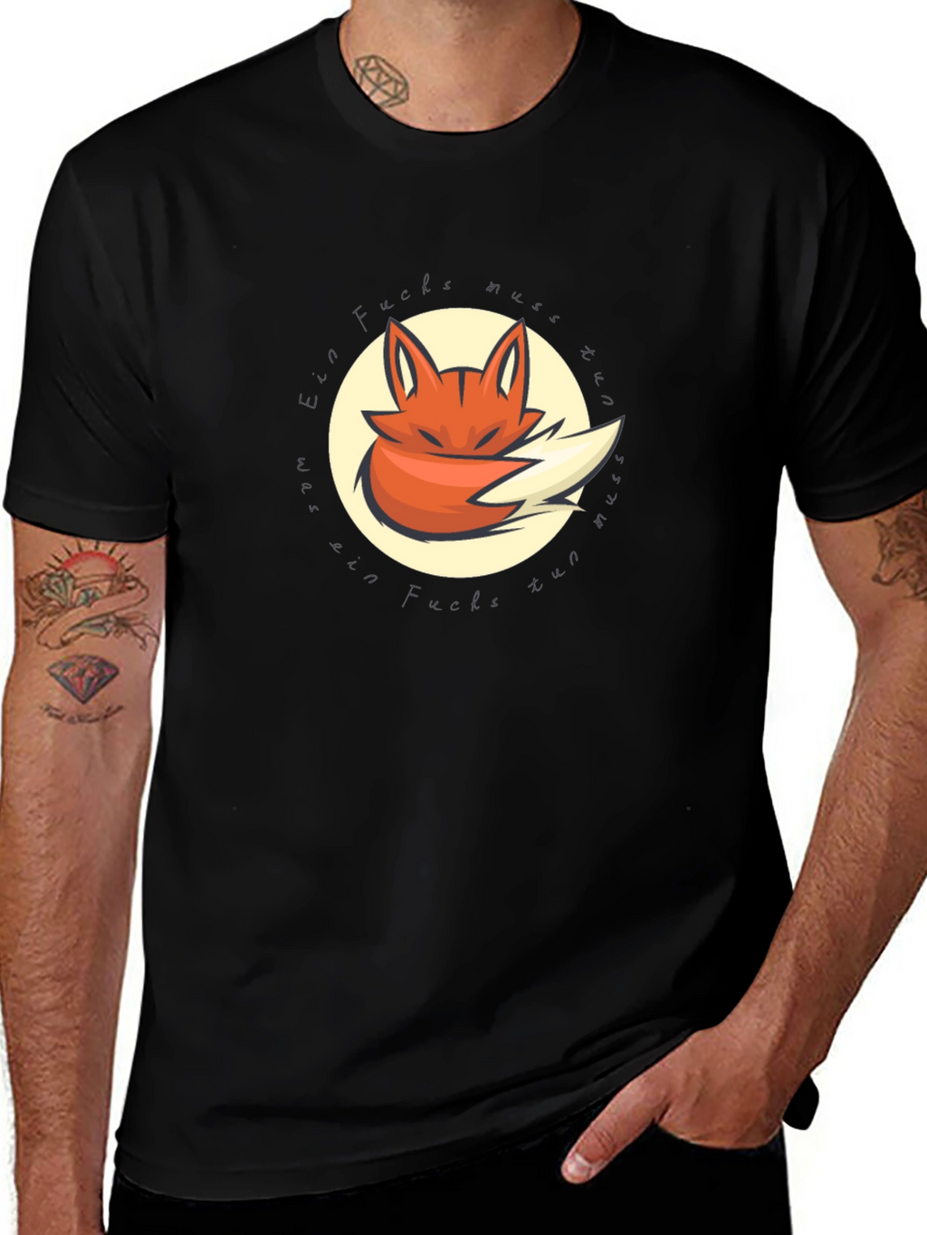 Fox Graphic Black T-Shirt
