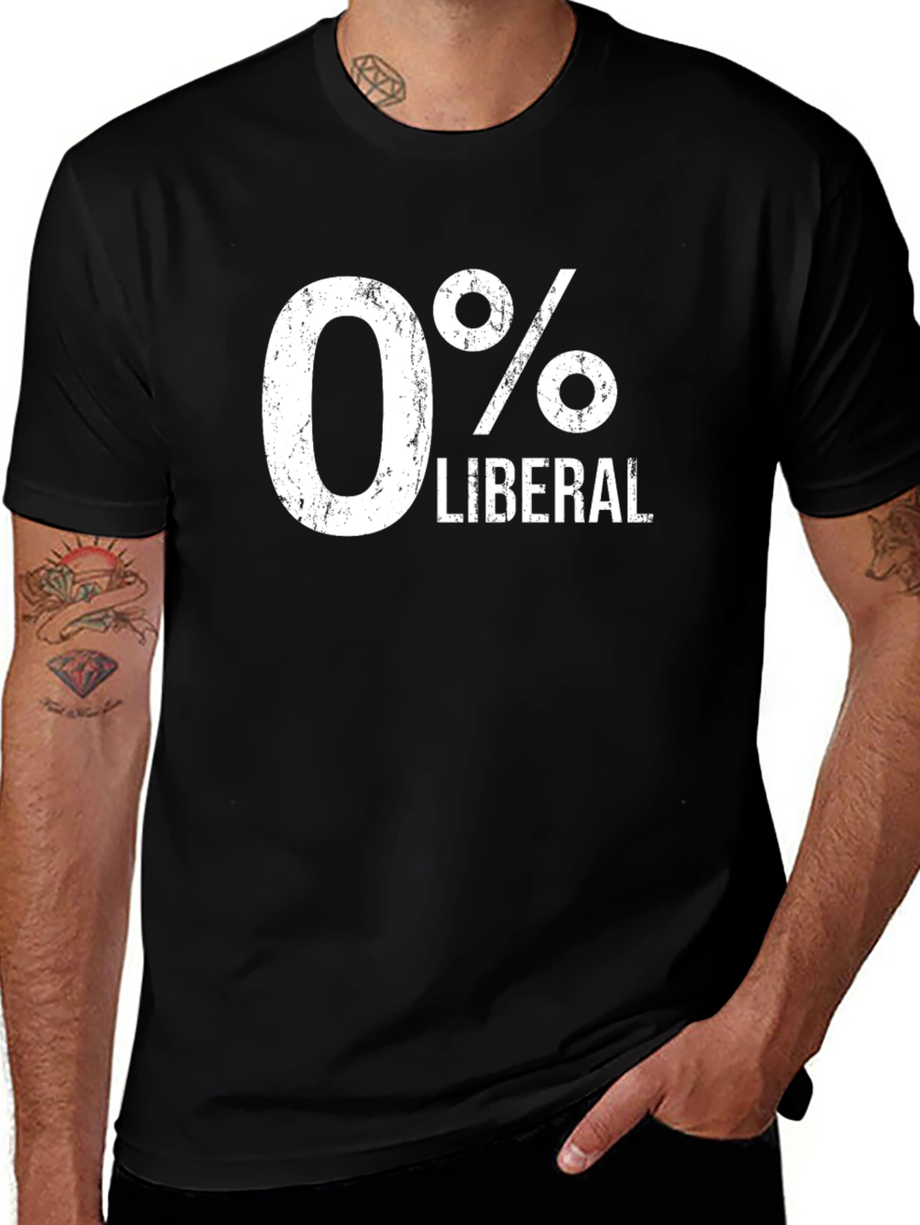 0% Liberal Graphic T-Shirt