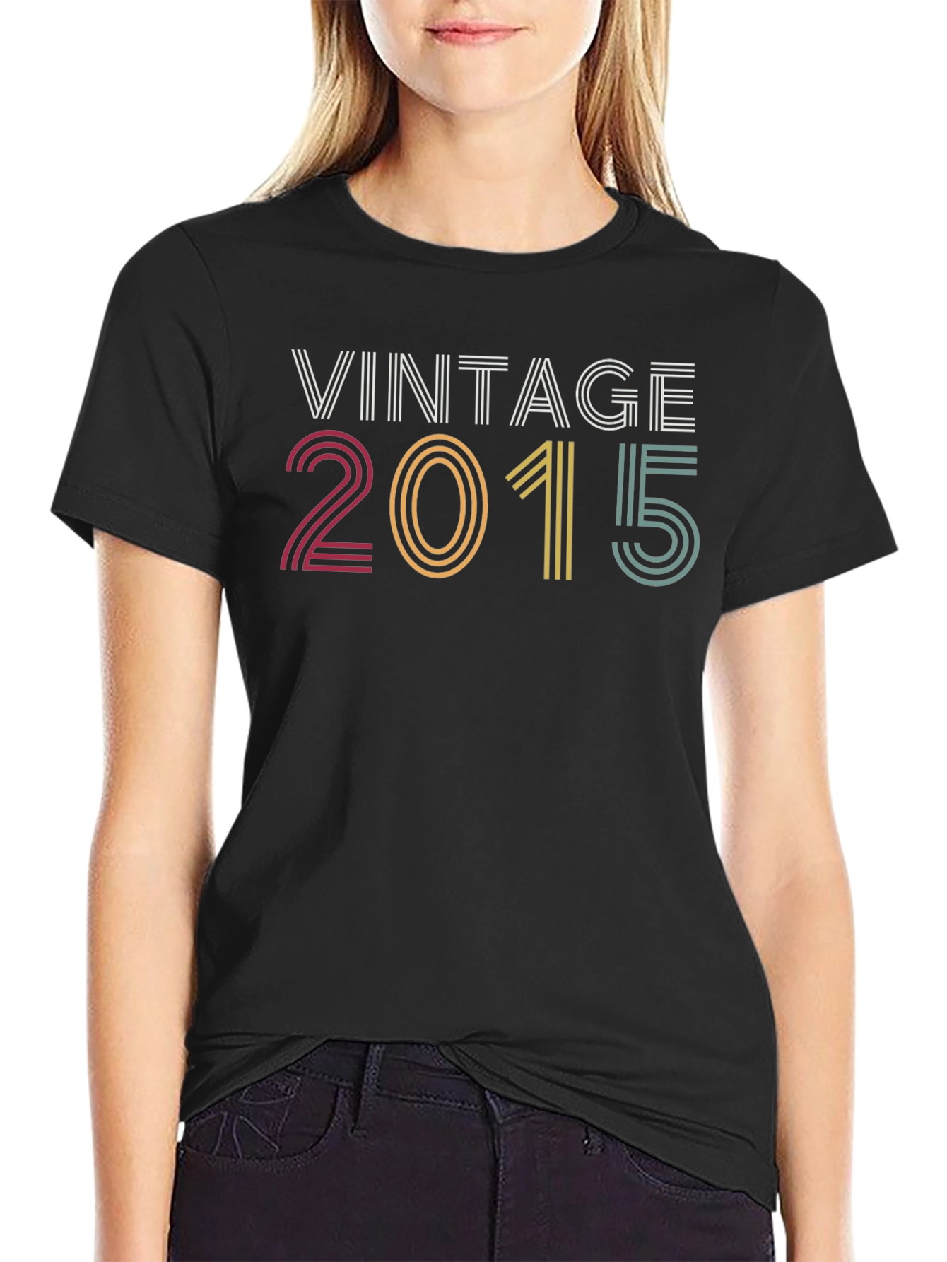 Vintage 2015 Graphic Tee - Retro Birthday Shirt