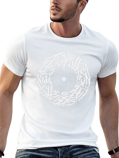 Abstract Arabic Calligraphy Black T-Shirt