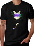 Hockey Rabbit T-Shirt - Unique Graphic Tee