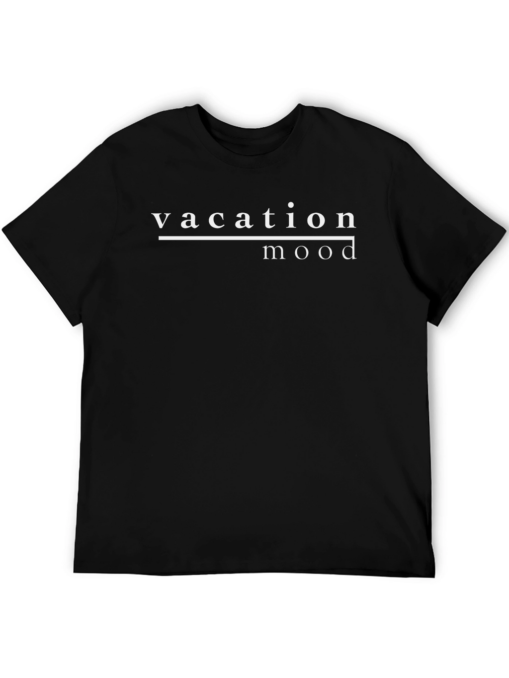 Vacation Mood Black T-Shirt