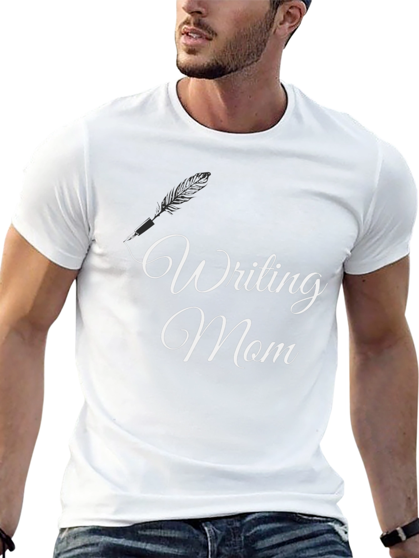 Writing Mom Black T-Shirt