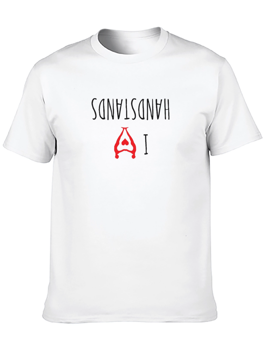 Hands Stand Yoga Pose Graphic Tee - Black