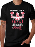 Train Like a Beast T-Shirt - Fitness Motivation Tee