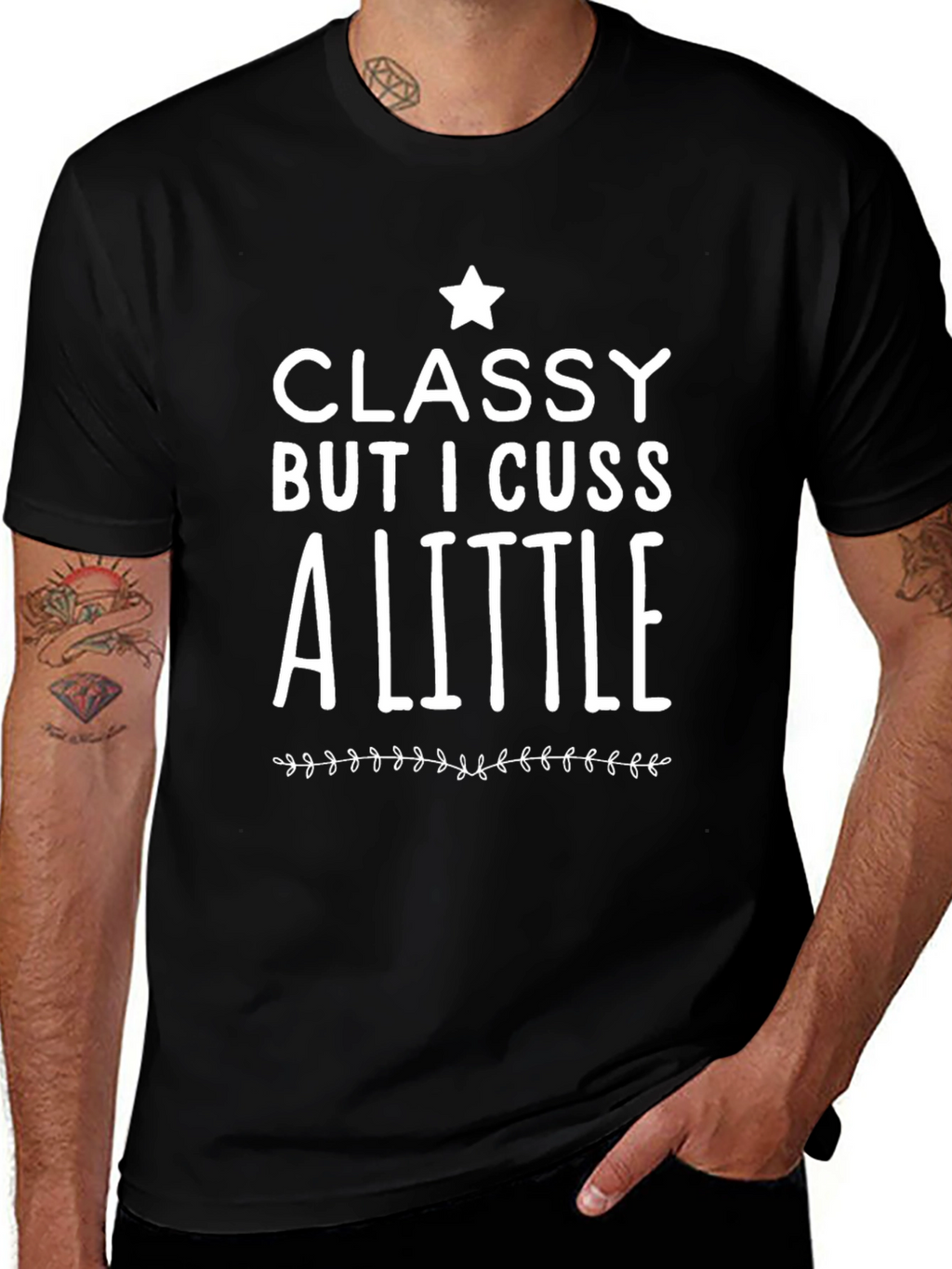 Classy But I Cuss a Little Graphic T-Shirt