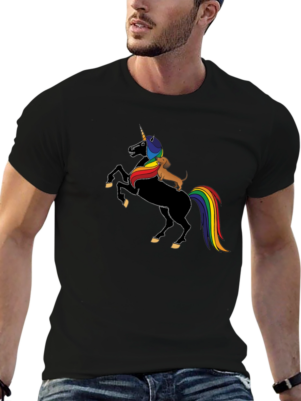 Unicorn Dachshund T-Shirt