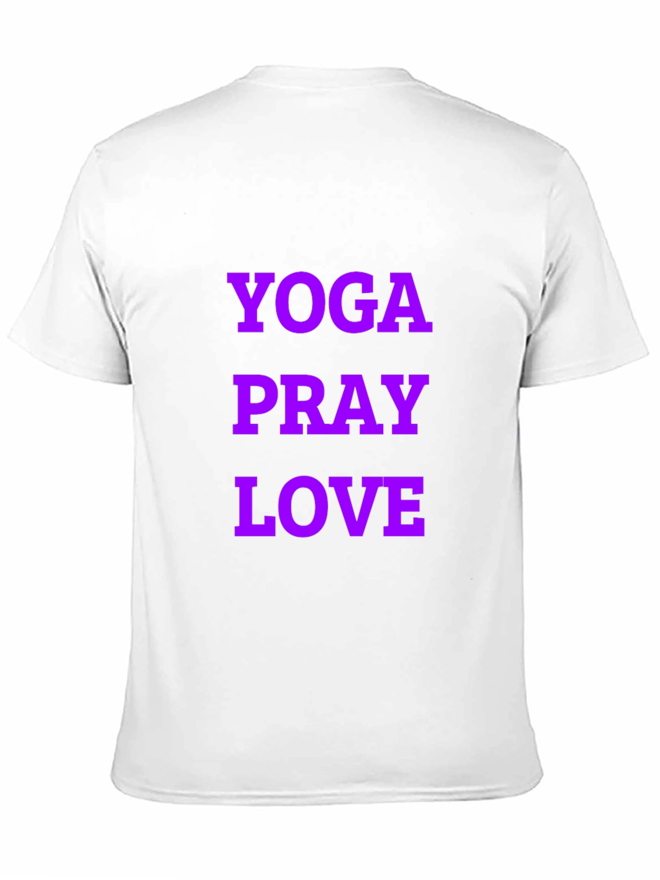 Yoga Pray Love Graphic Tee - Black Casual T-Shirt