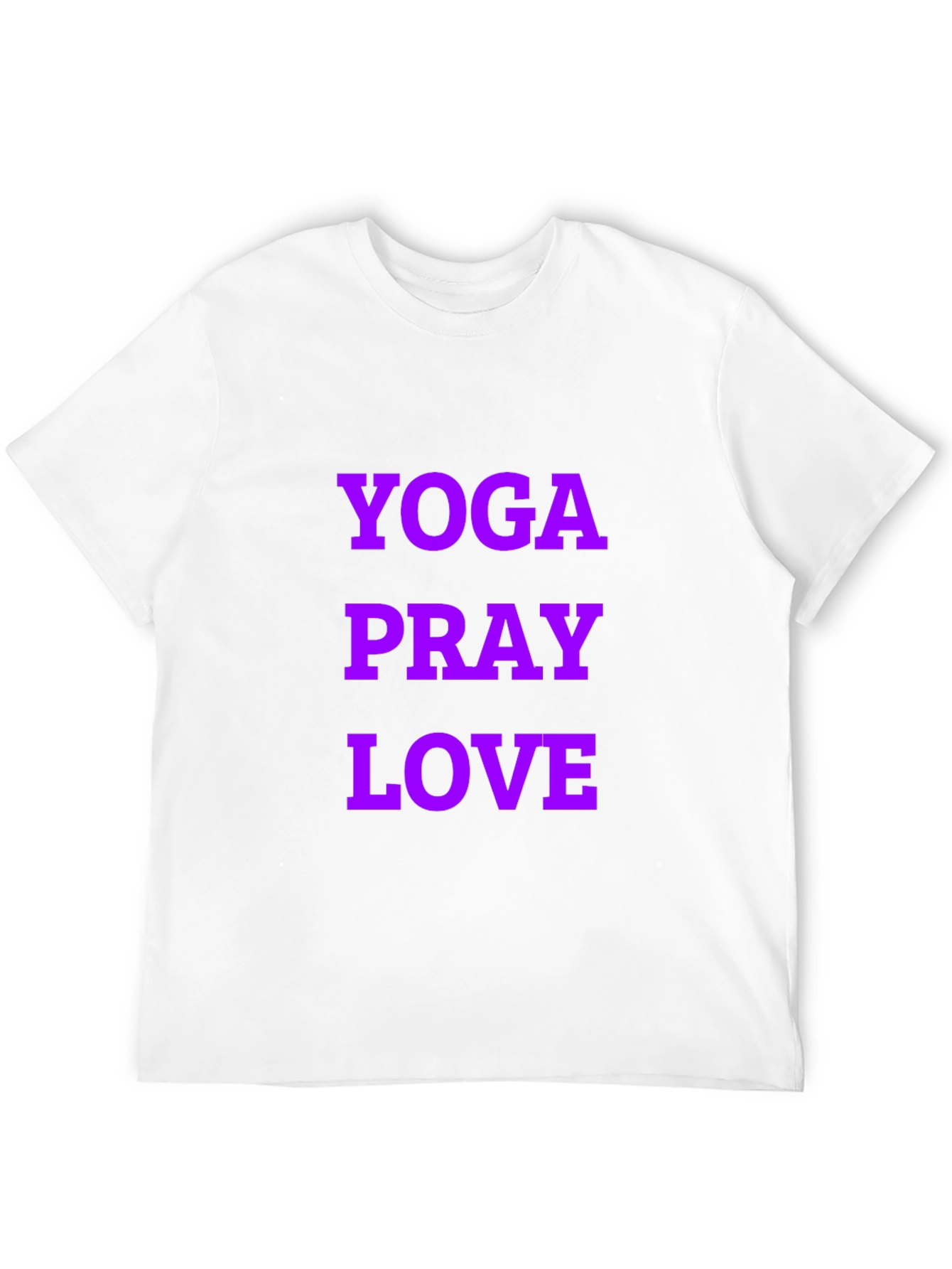 Yoga Pray Love Graphic Tee - Black Casual T-Shirt