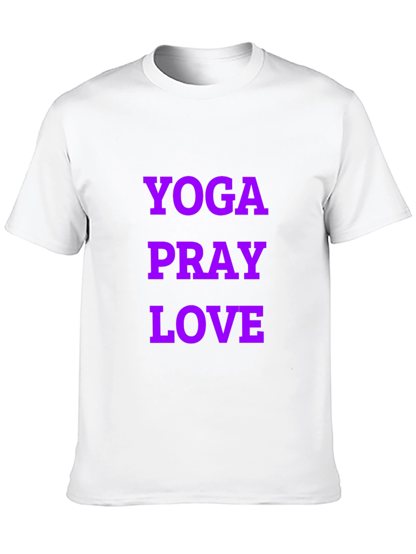 Yoga Pray Love Graphic Tee - Black Casual T-Shirt
