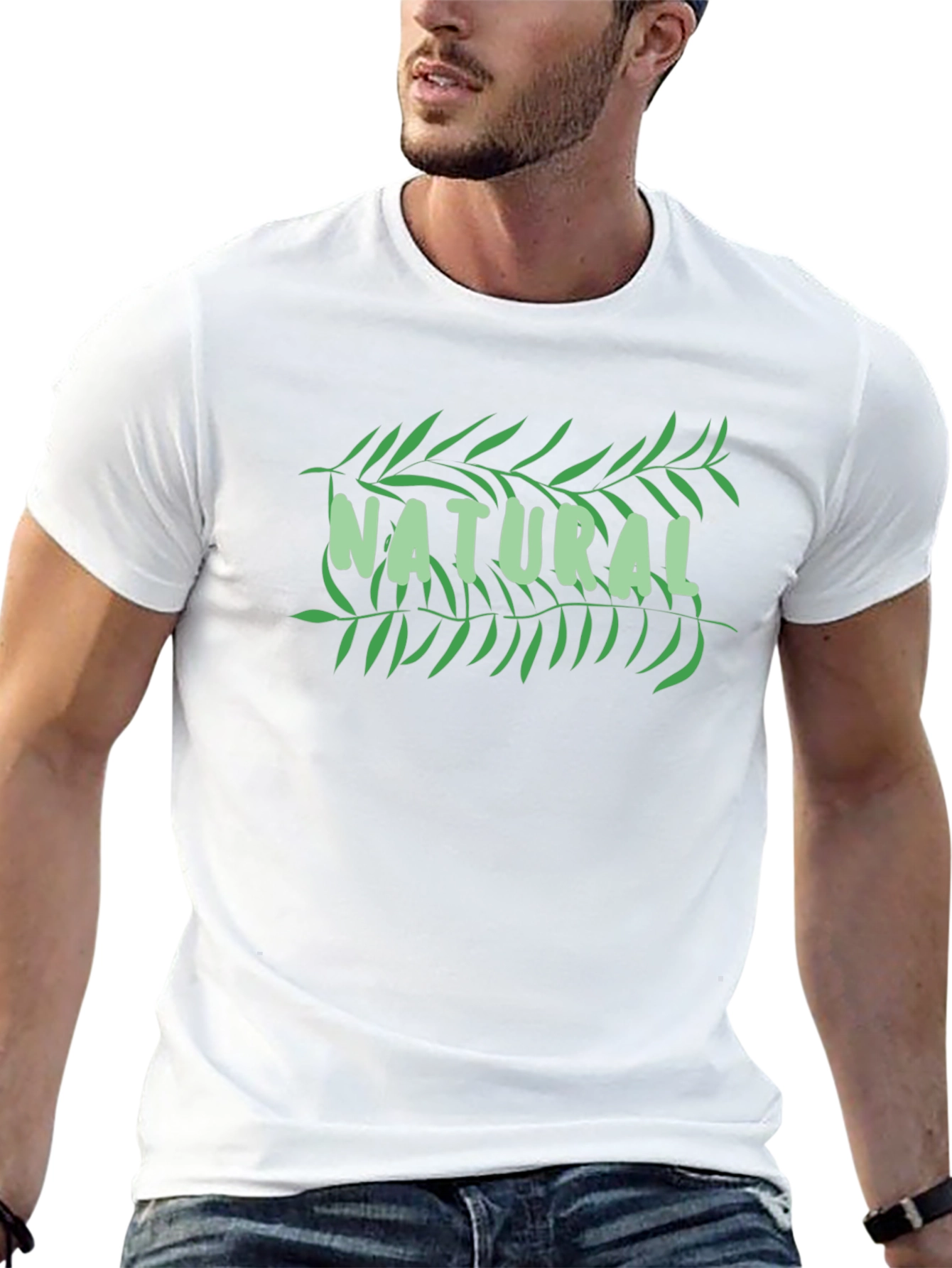 Natural Graphic T-Shirt - Soft Cotton Blend