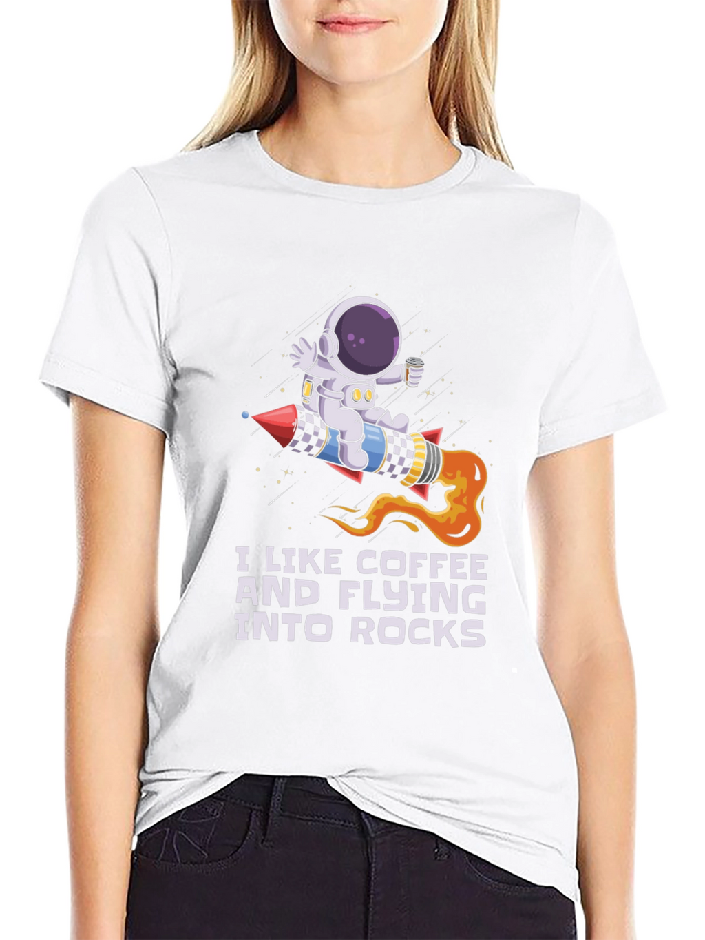 Coffee & Rocks Astronaut Graphic Tee