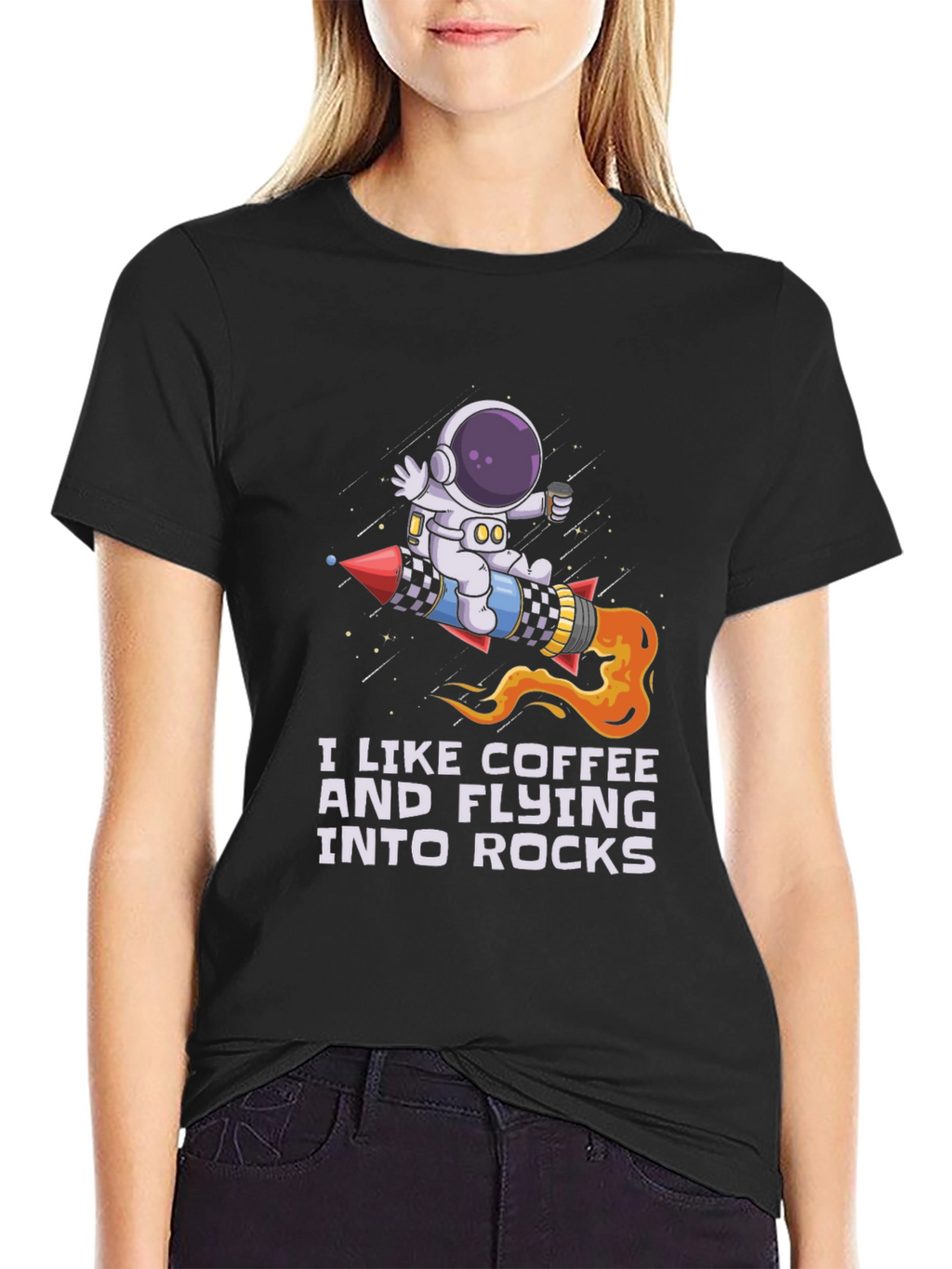 Coffee & Rocks Astronaut Graphic Tee
