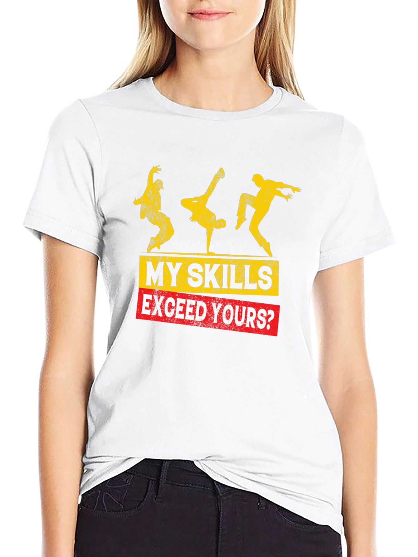 My Skills Exceed Yours? Graphic Tee - Black Cotton