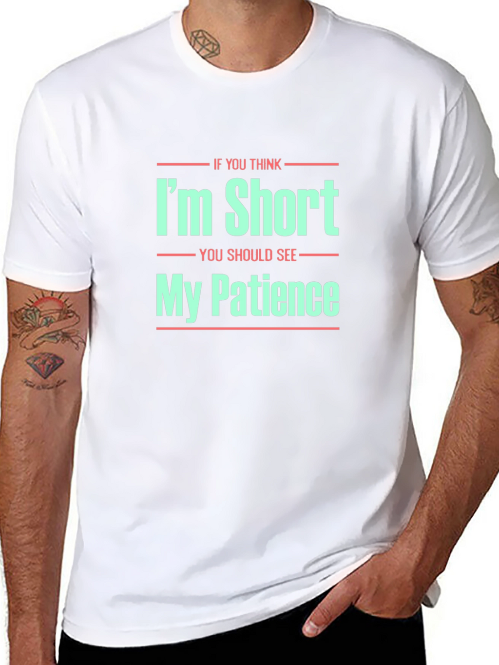 Funny Im Short Patience Graphic T-Shirt
