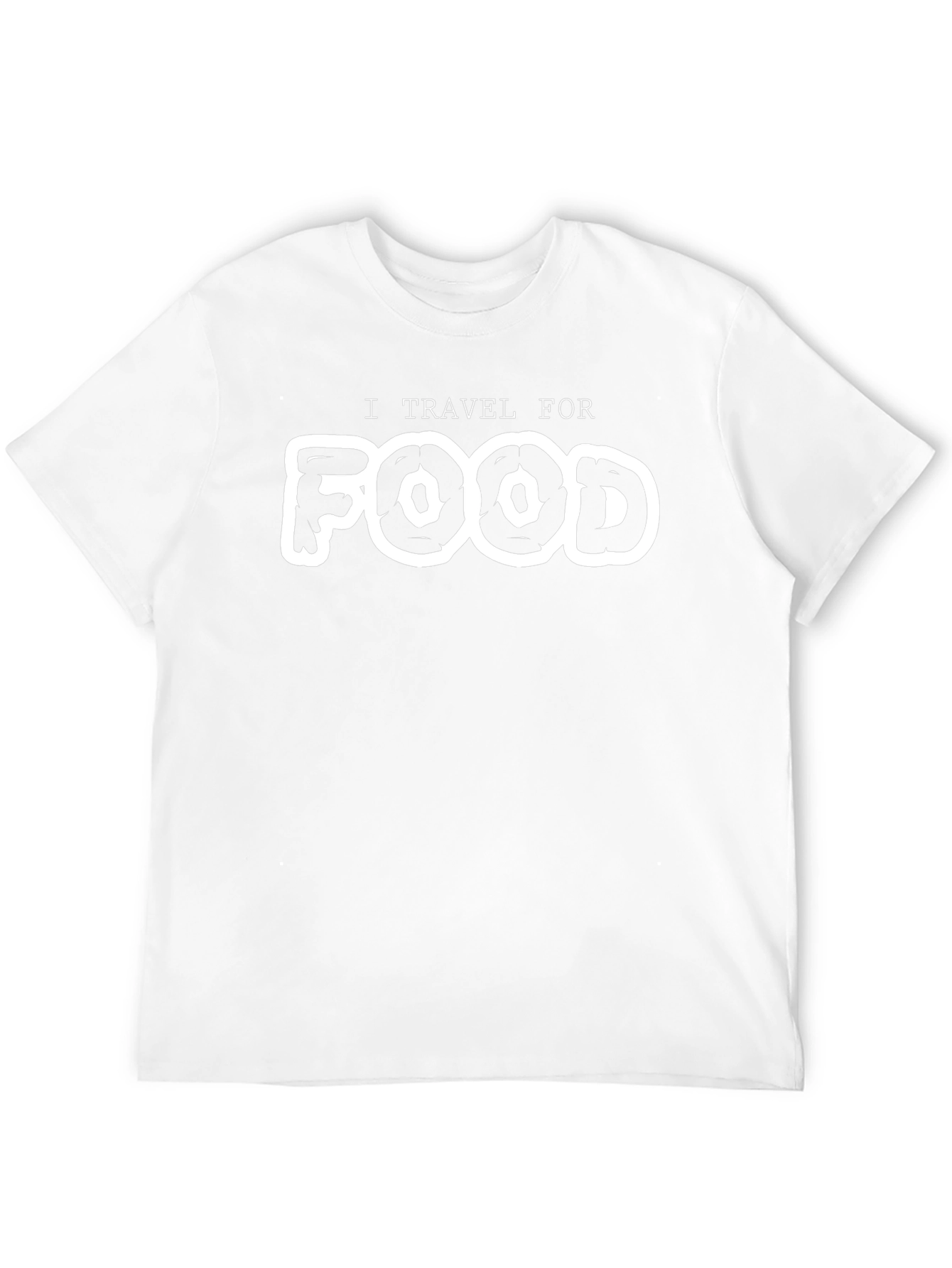 I Travel For Food Black T-Shirt