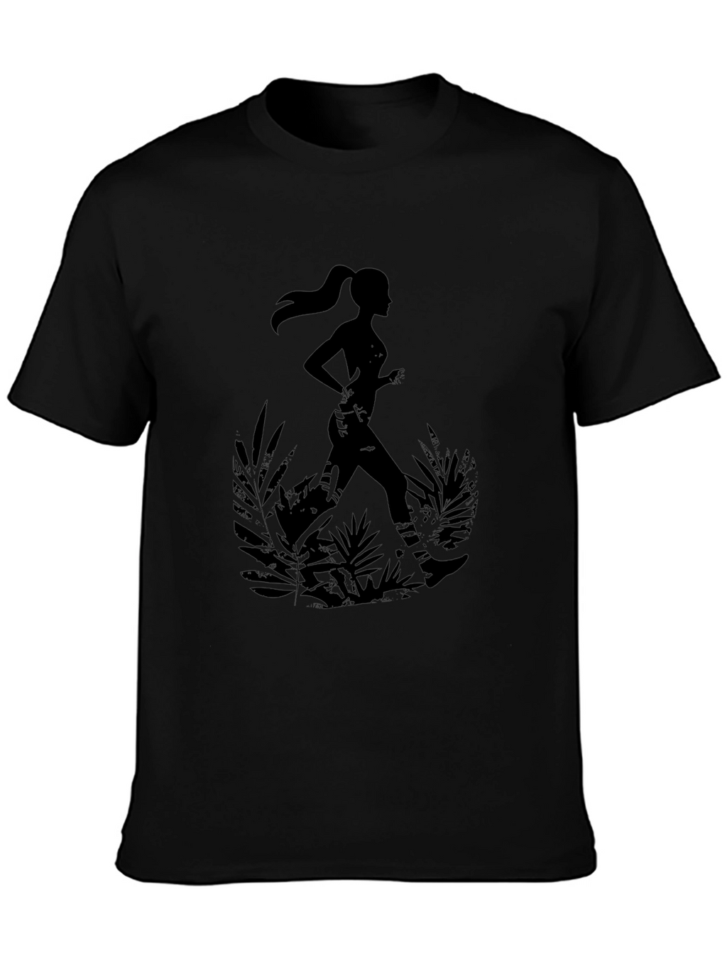Trail Running T-Shirt - Womens Silhouette Design