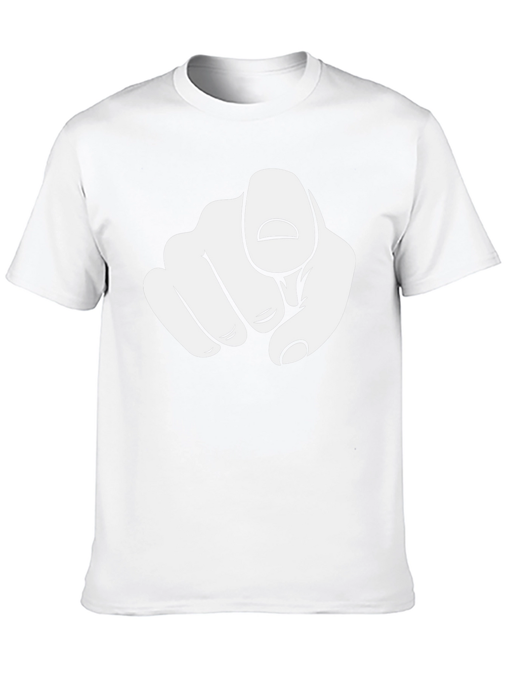 Pointing Finger Graphic Black T-Shirt