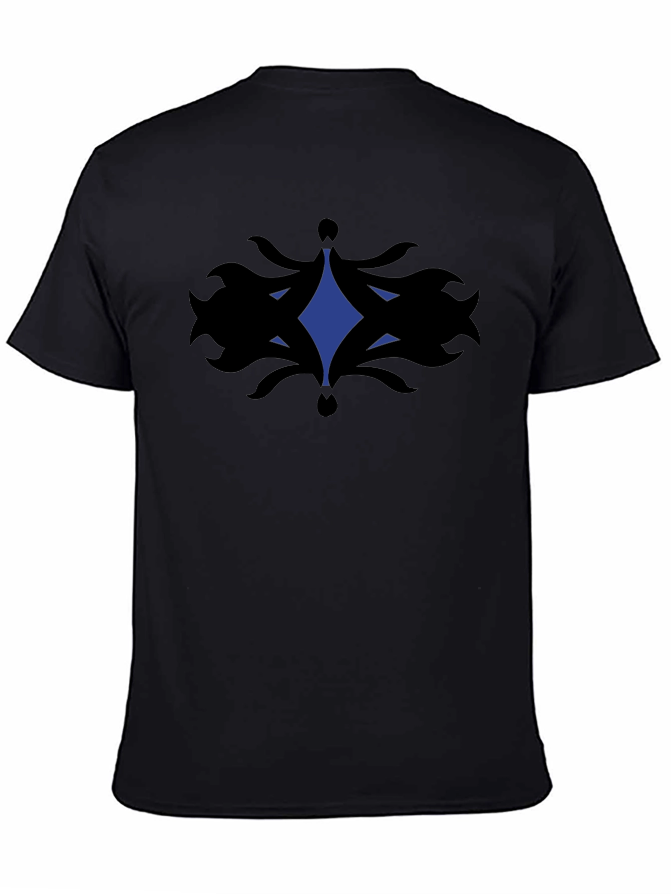 Abstract Graphic Tee - Black Cotton Comfort