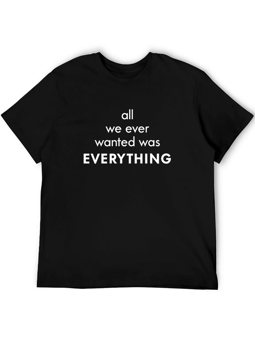 All We Ever Wanted Was Everything Graphic Tee