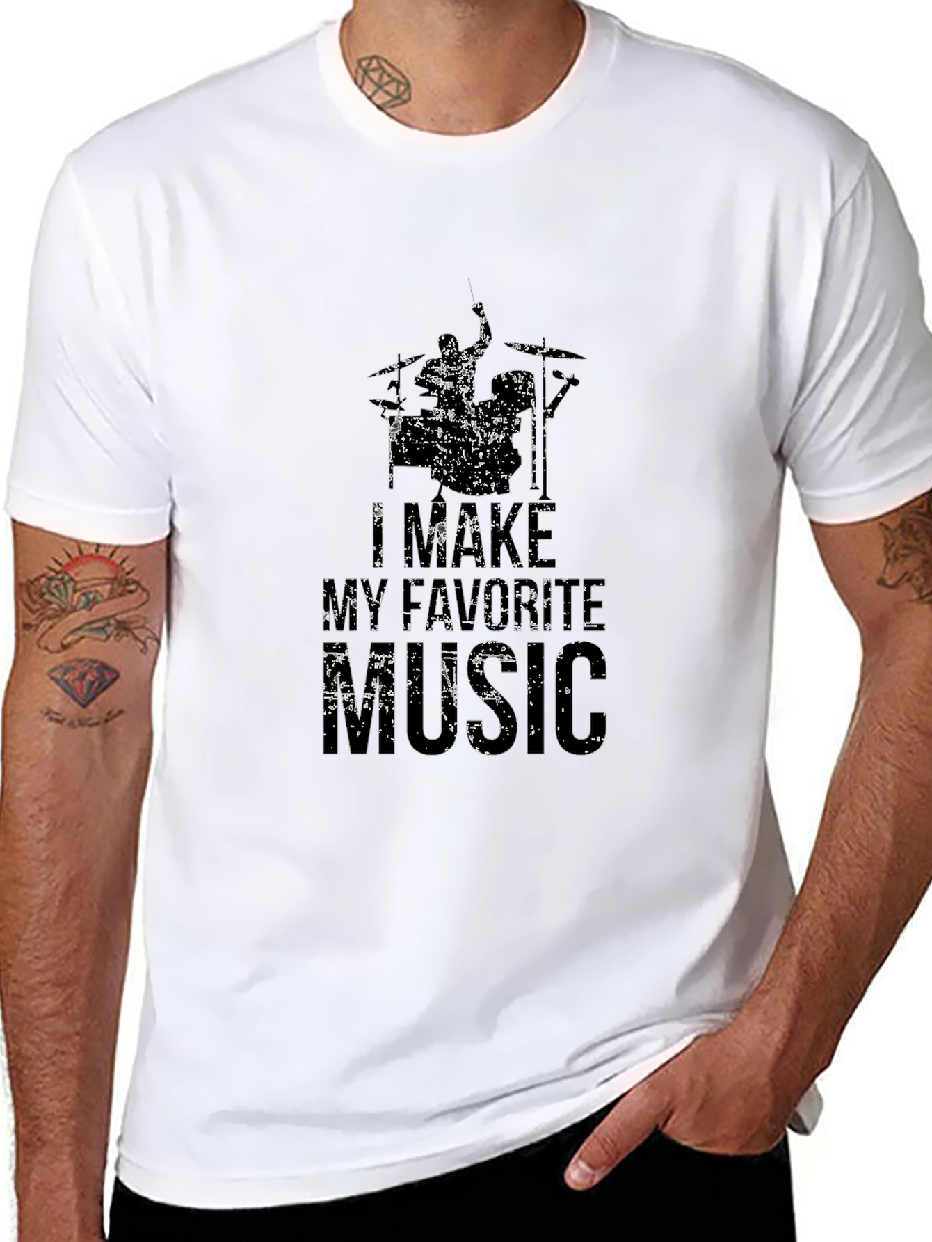 I Make My Favorite Music Black T-Shirt