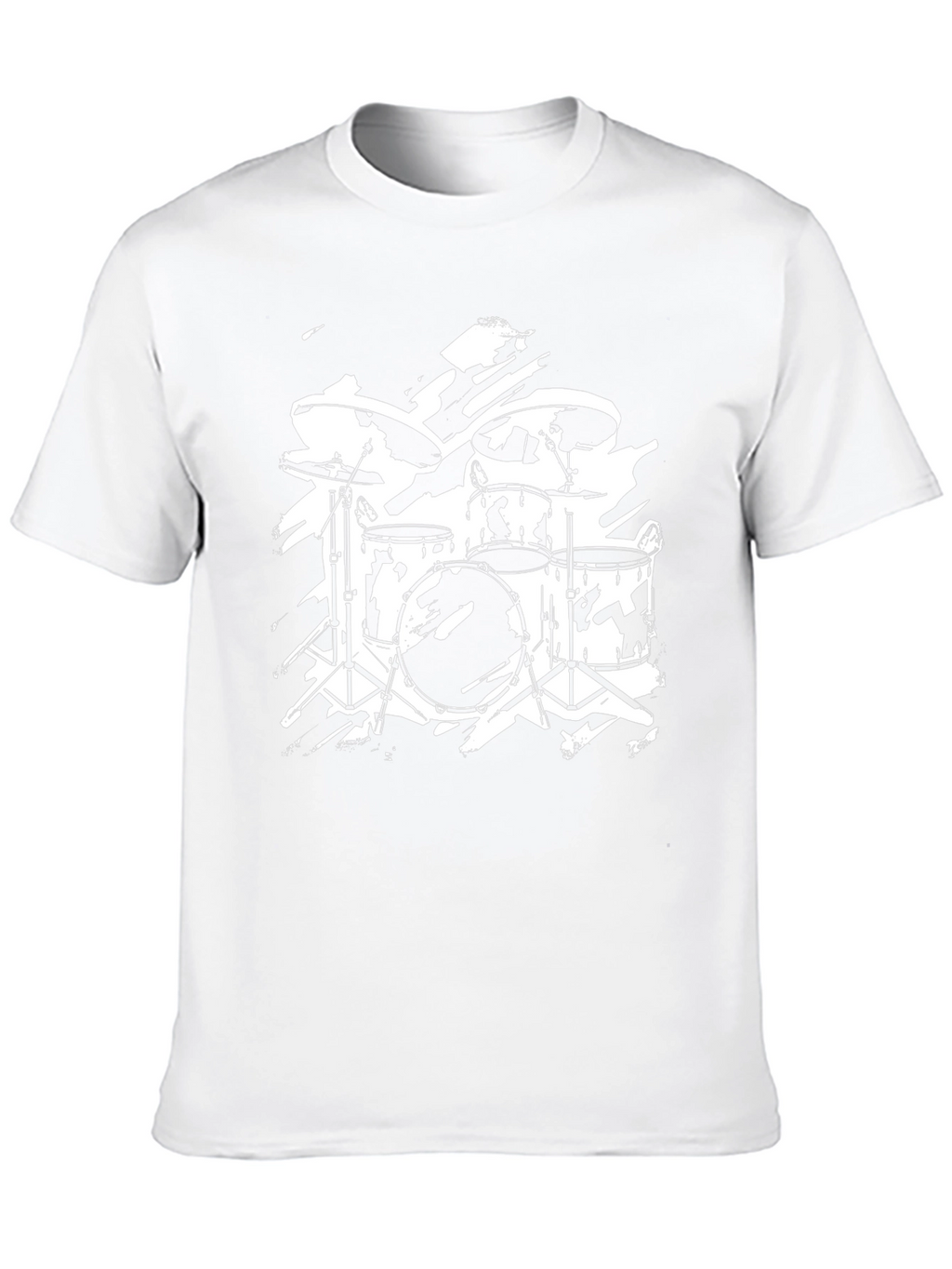 Drum Kit Graphic T-Shirt - Rock Band Style