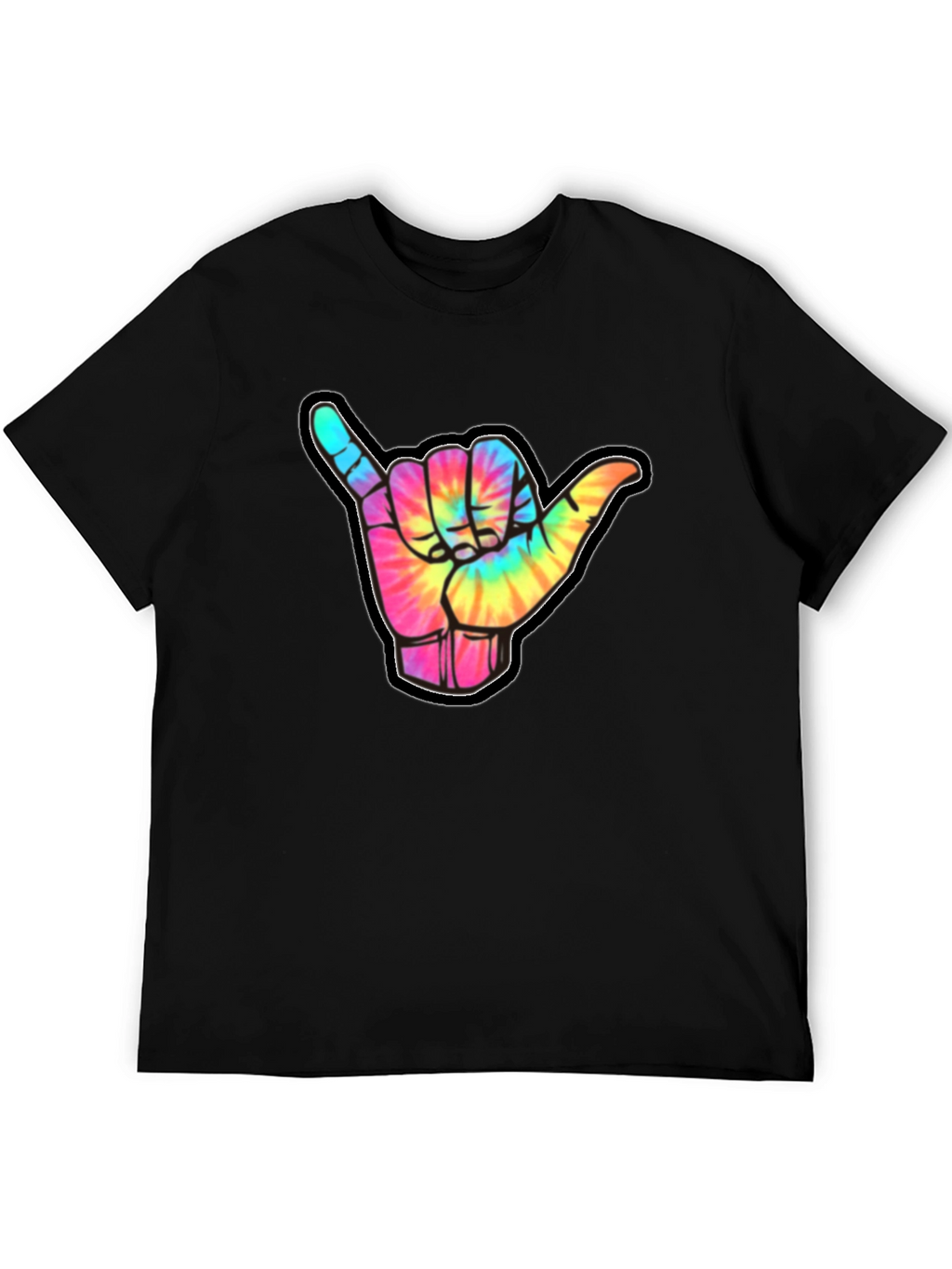 Tie-Dye Shaka Sign Graphic Tee - Relaxed Fit