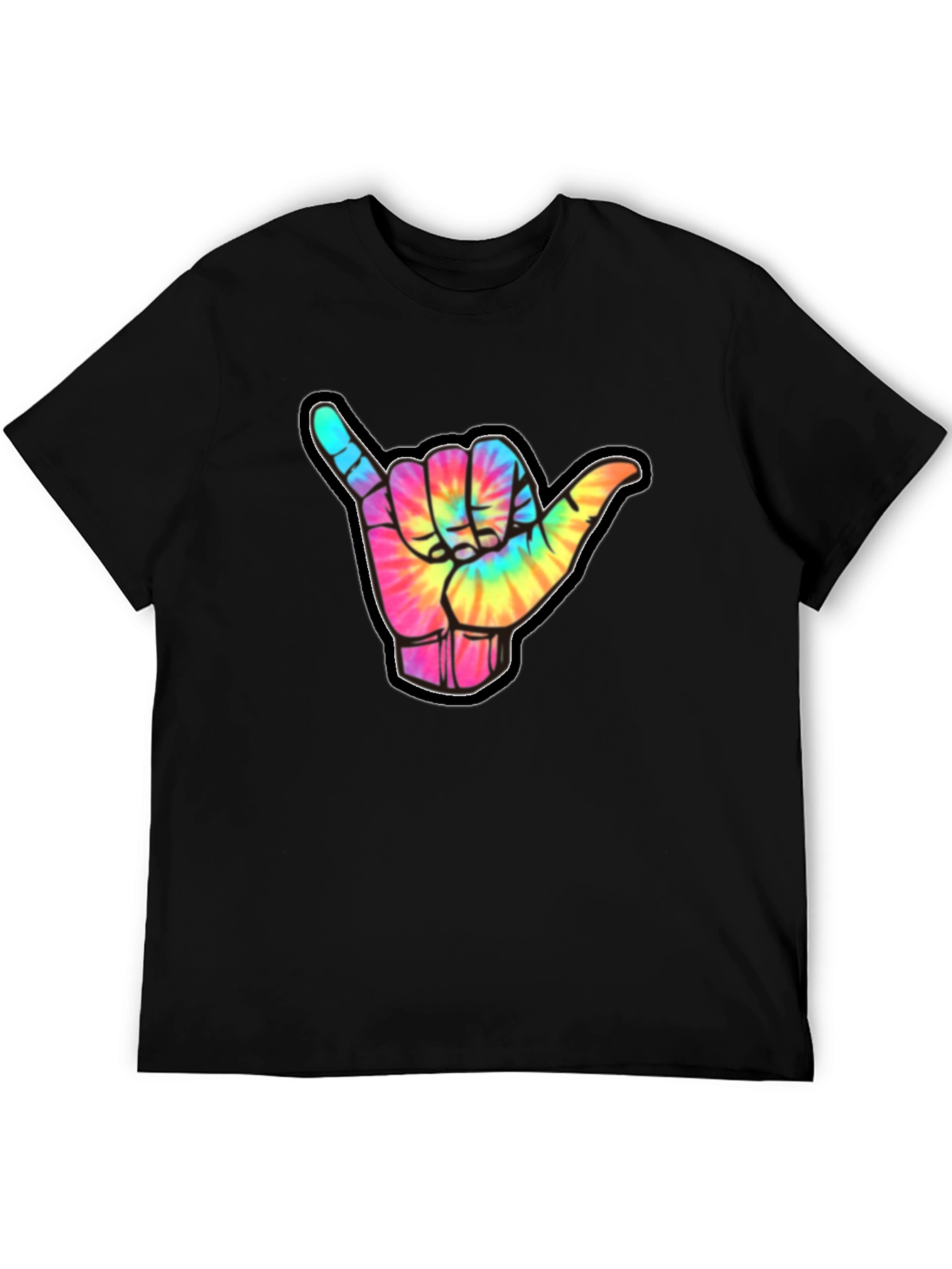 Tie-Dye Shaka Sign Graphic Tee - Relaxed Fit
