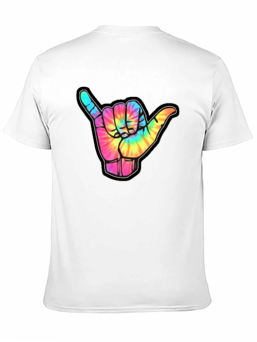 Tie-Dye Shaka Sign Graphic Tee - Relaxed Fit