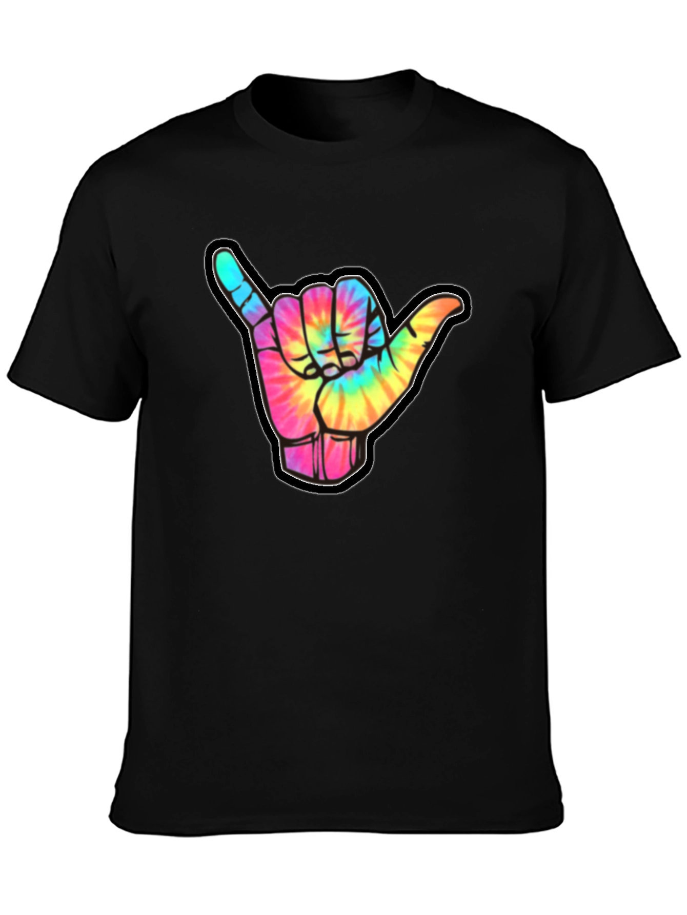 Tie-Dye Shaka Sign Graphic Tee - Relaxed Fit