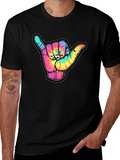Tie-Dye Shaka Sign Graphic Tee - Relaxed Fit