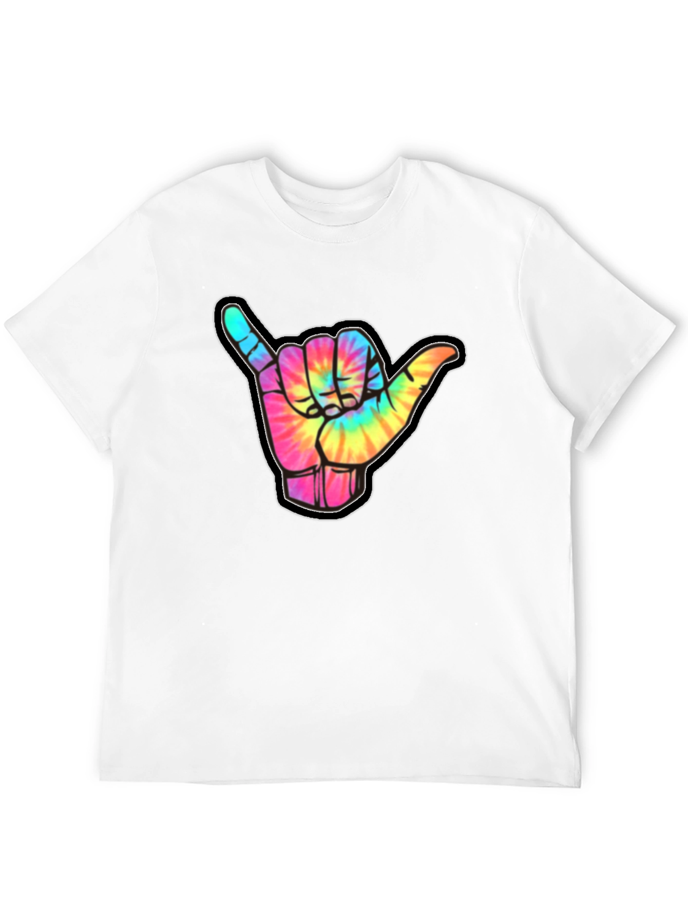 Tie-Dye Shaka Sign Graphic Tee - Relaxed Fit