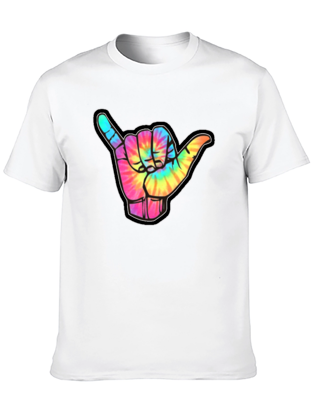 Tie-Dye Shaka Sign Graphic Tee - Relaxed Fit