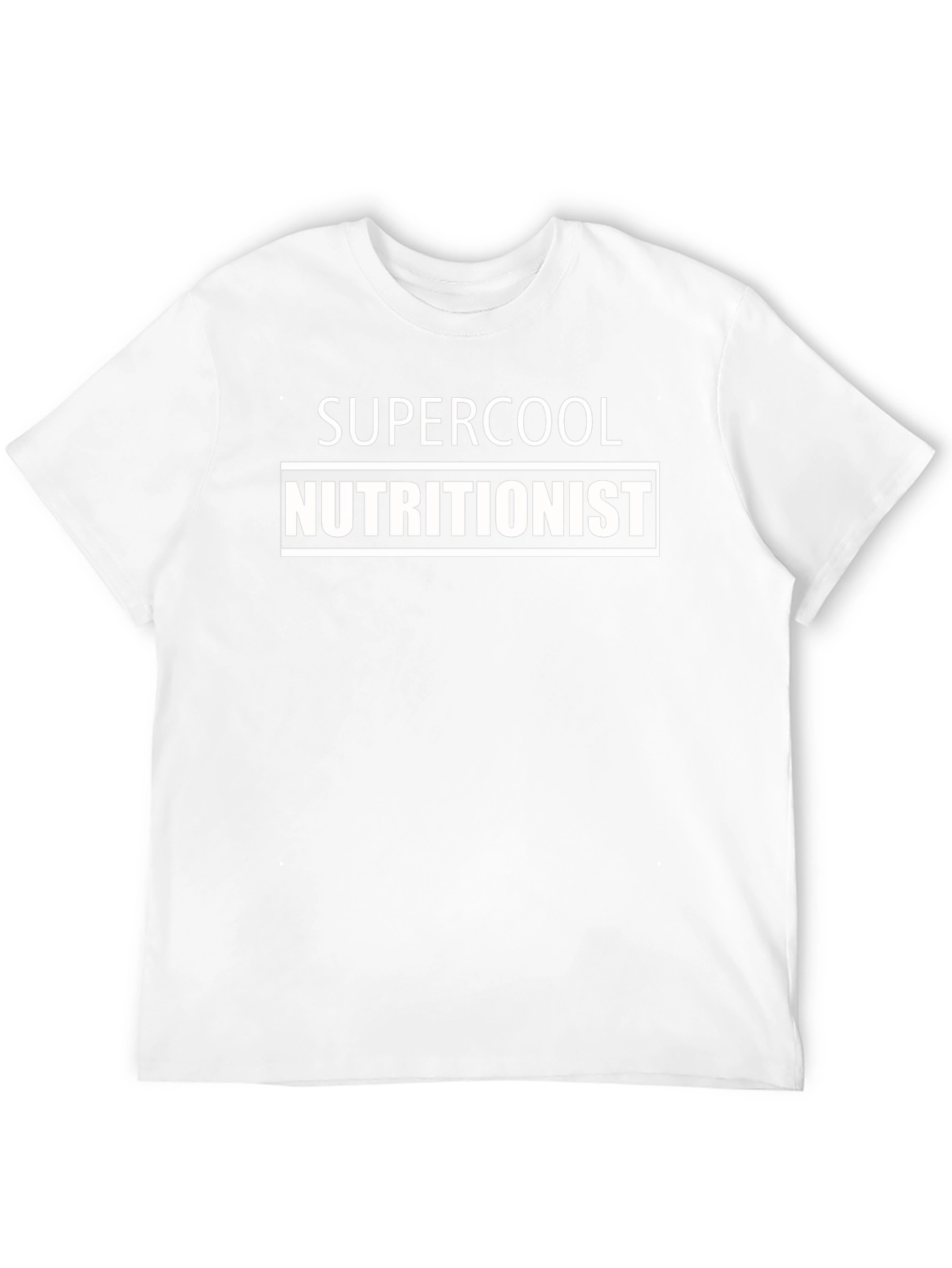 Supercool Nutritionist T-Shirt - Black Crew Neck Tee