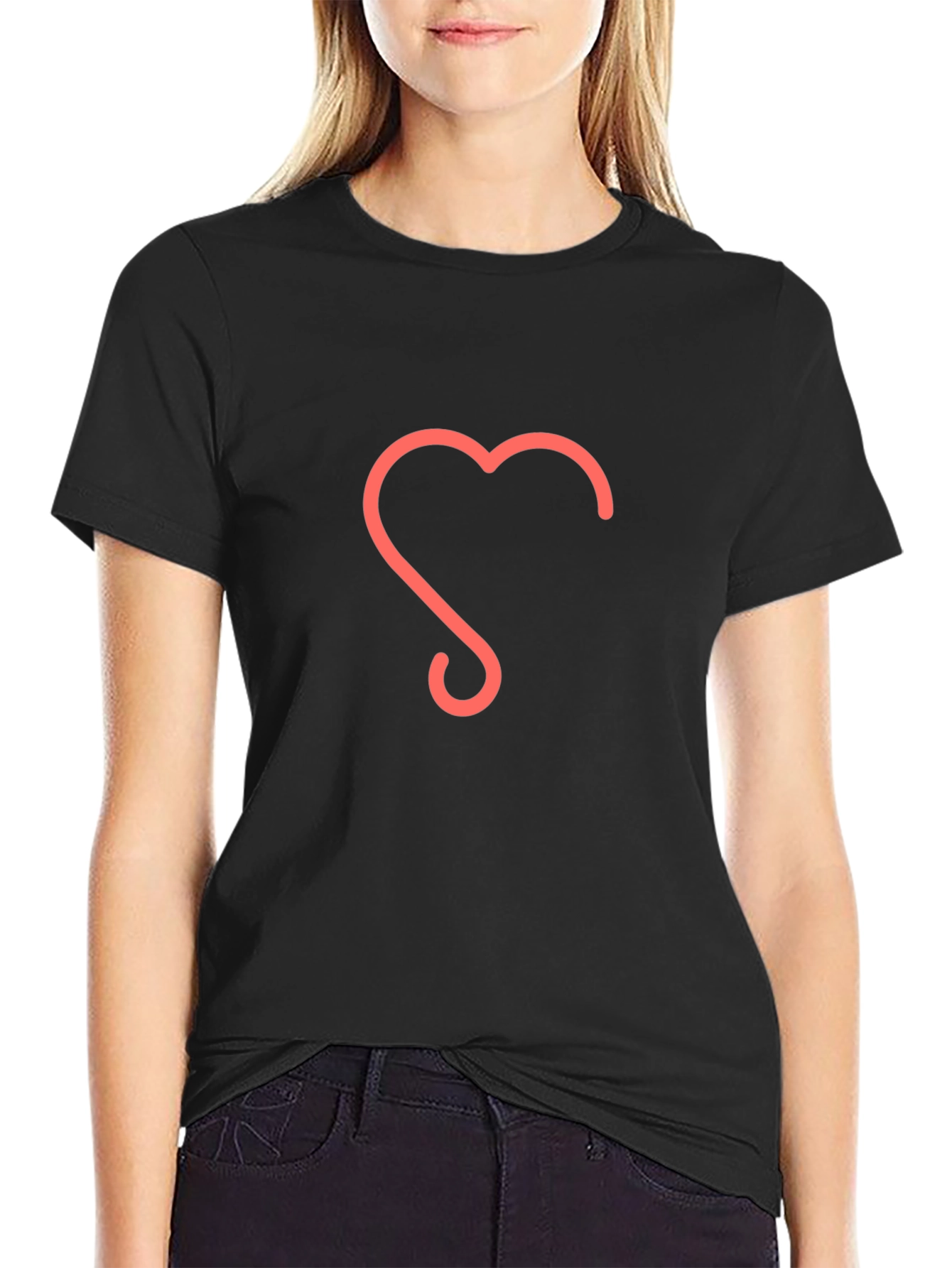 Heart Graphic T-Shirt - Casual Style
