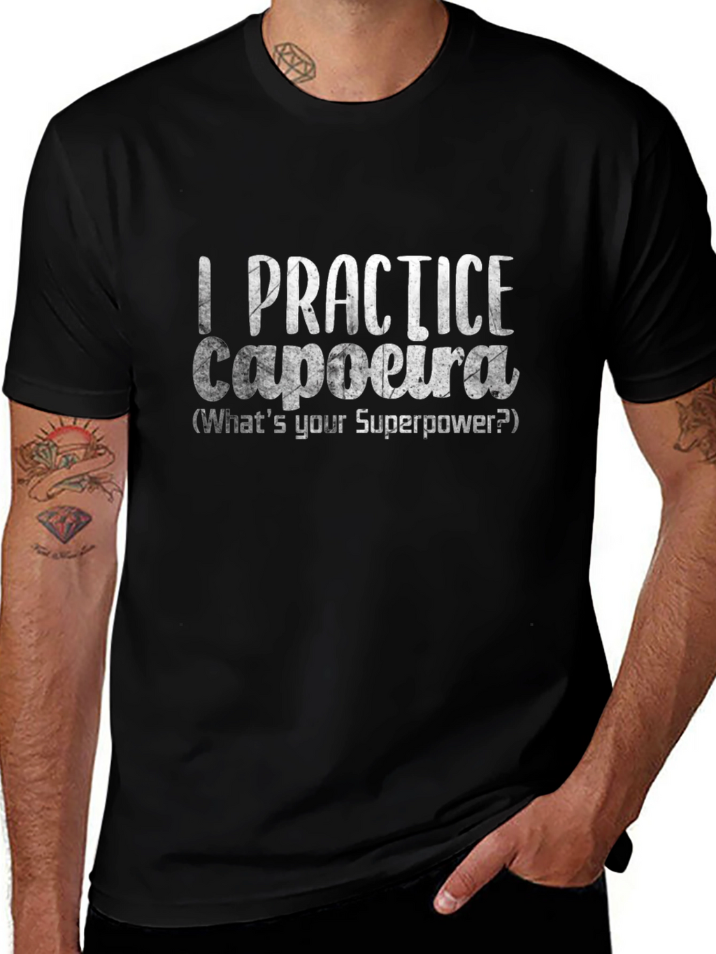 Capoeira Superpower Black T-Shirt