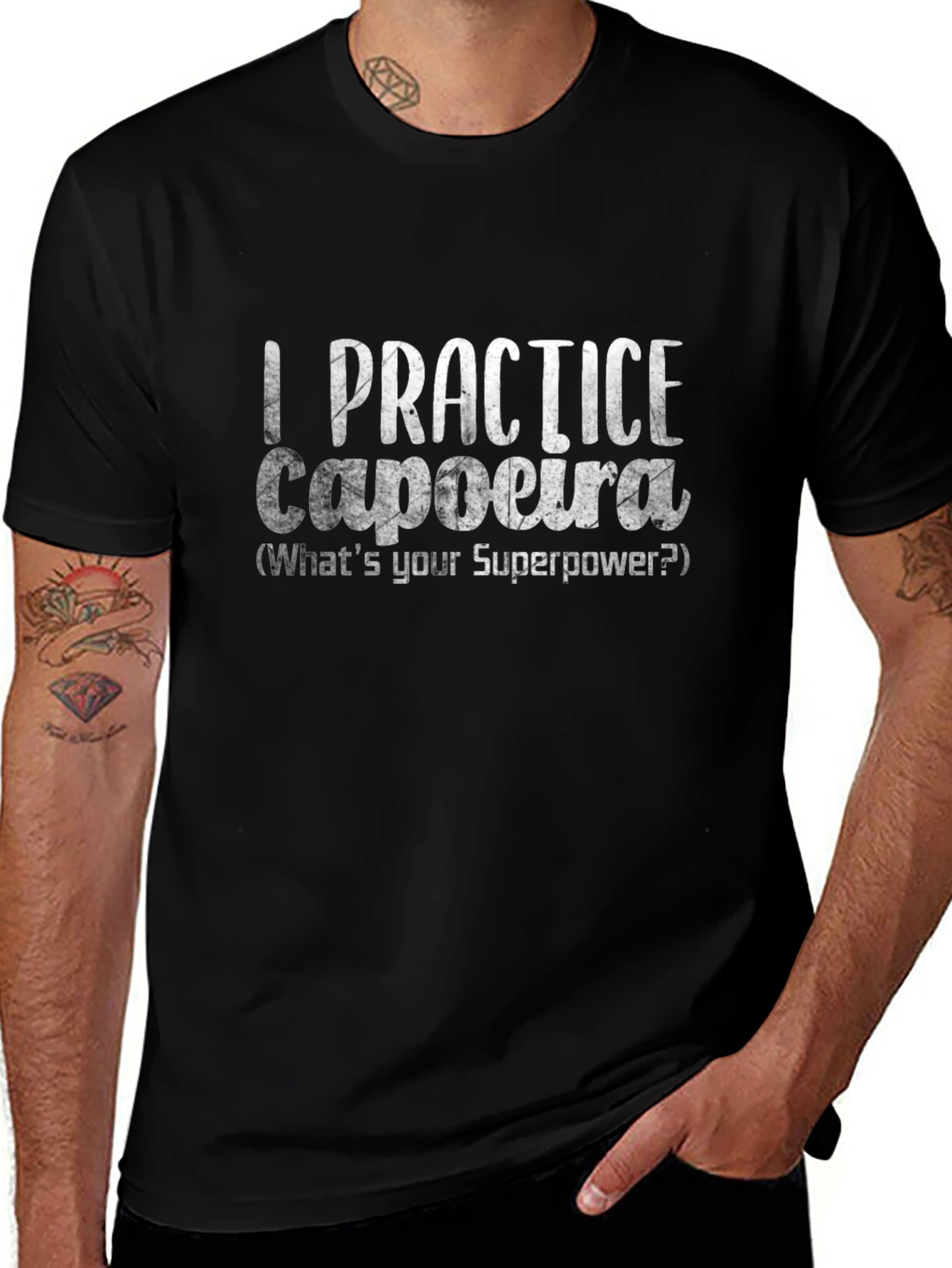 Capoeira Superpower Black T-Shirt