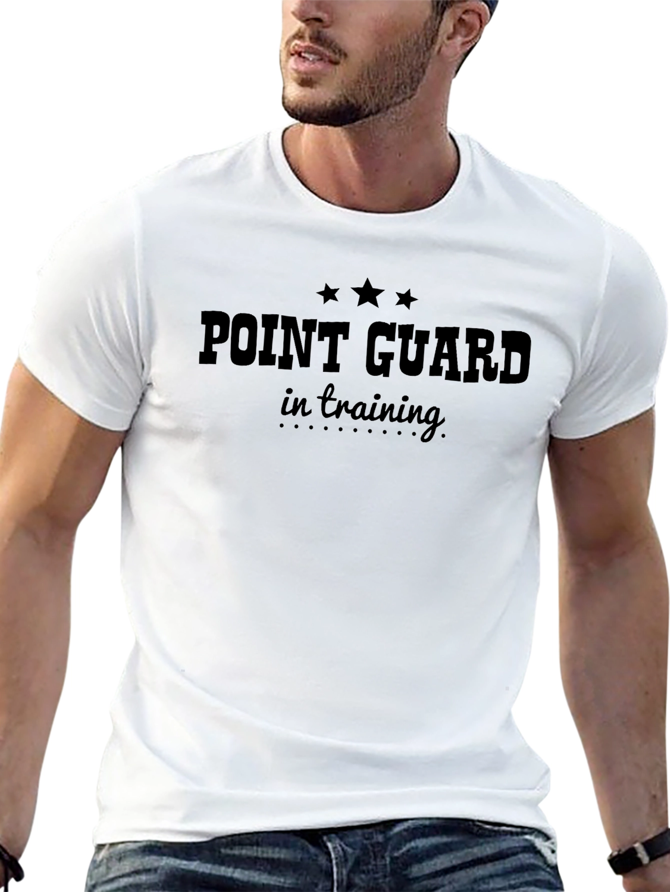 Point Guard in Training Black Graphic Tee