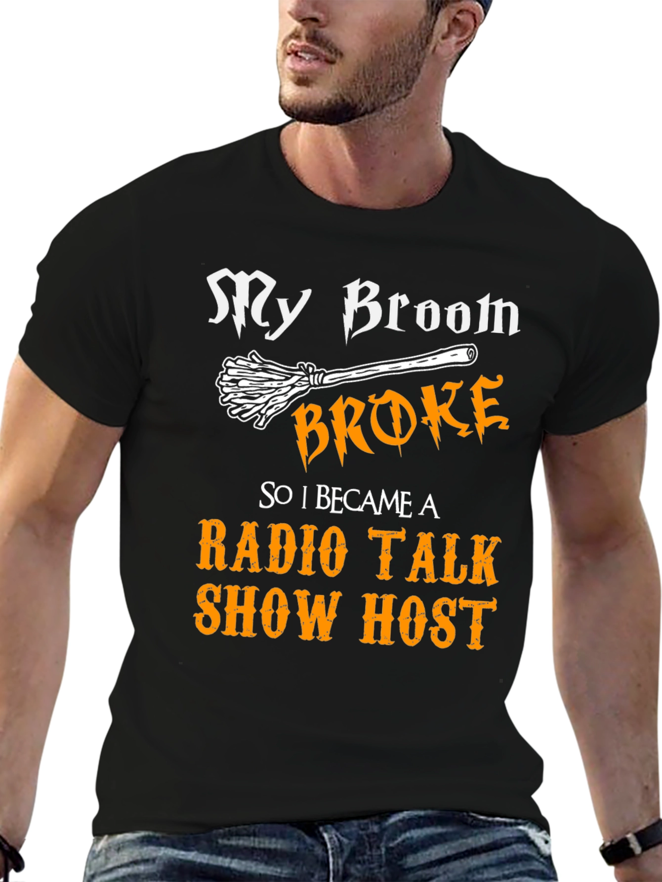 My Broom Broke Radio Talk Show Host T-Shirt