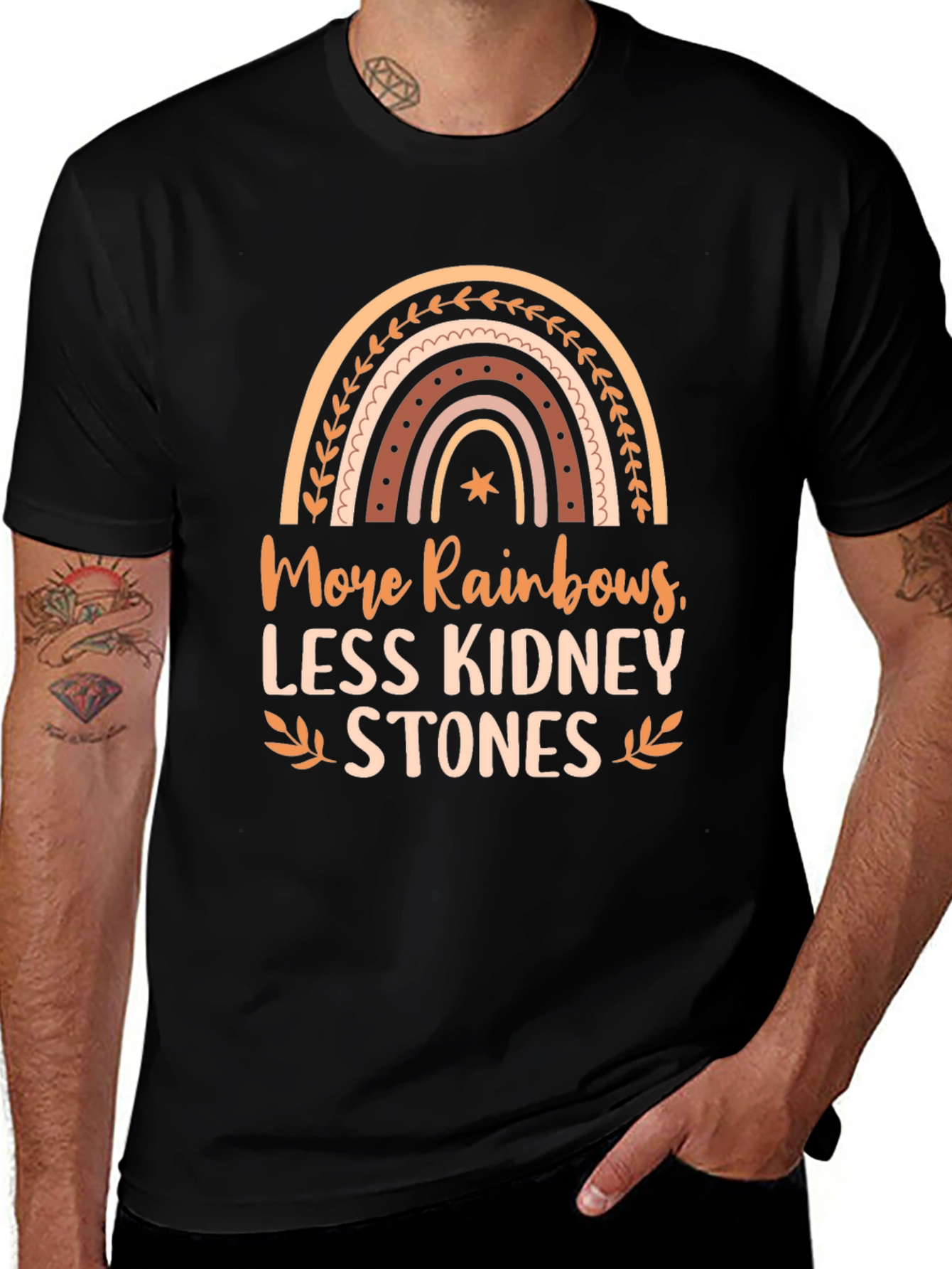 More Rainbows Less Kidney Stones Graphic Tee
