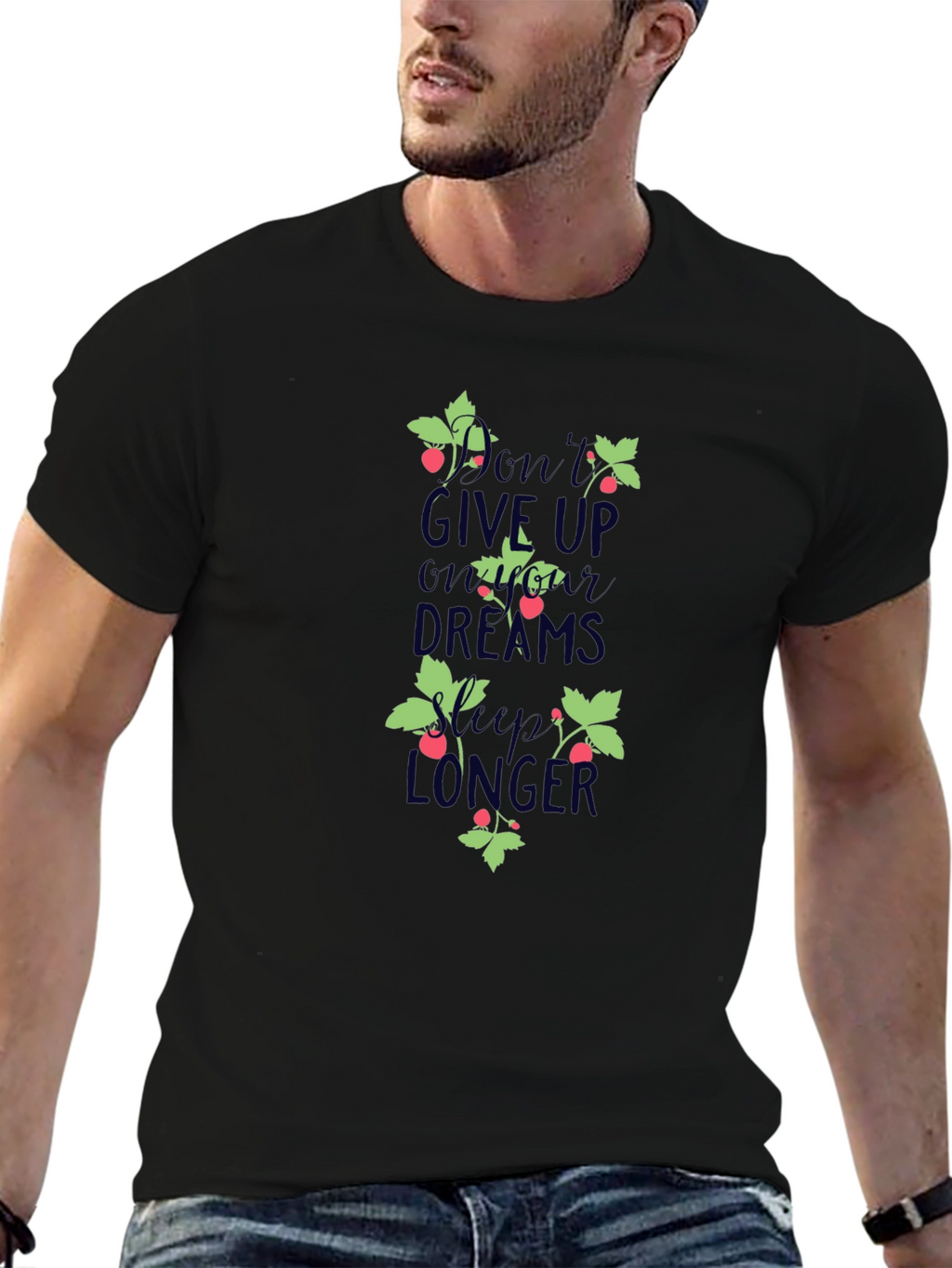 Motivational Graphic Tee - Dont Give Up