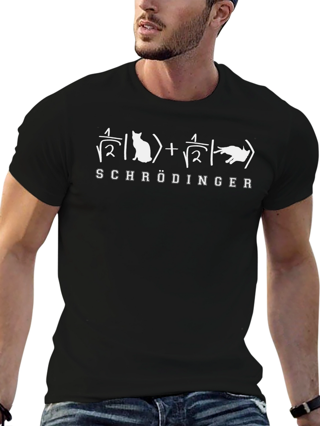 Schrödingers Cat Equation T-Shirt