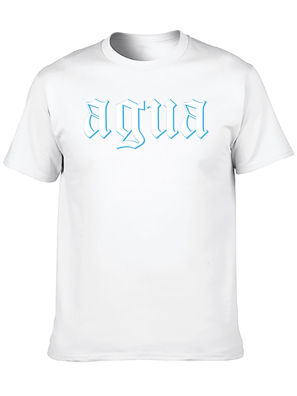 Agua Graphic Tee - Black Cotton T-Shirt