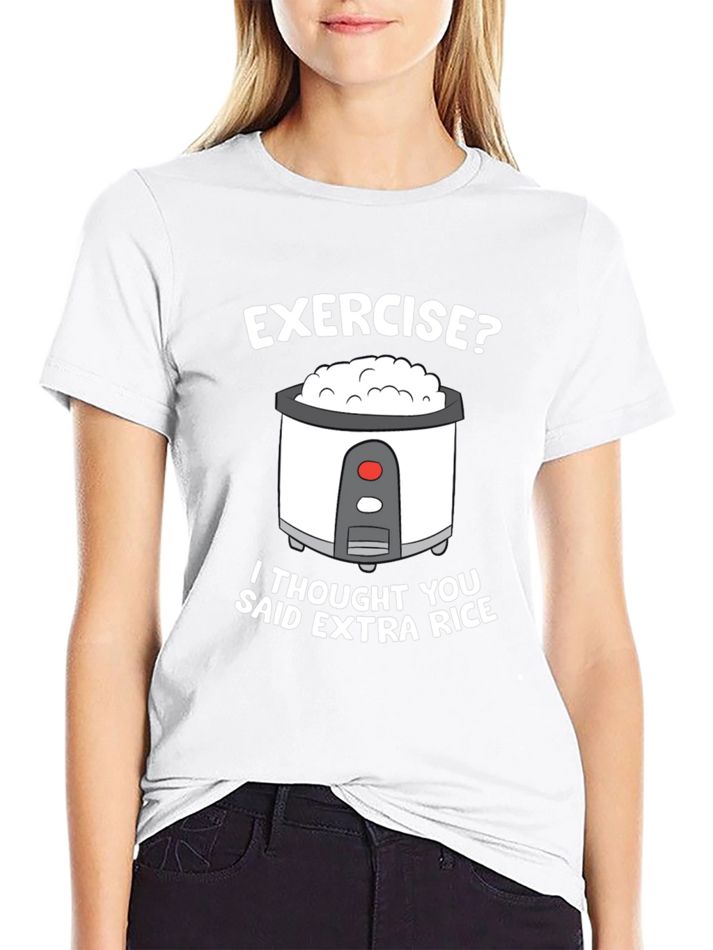 Exercise? Extra Rice Funny T-Shirt