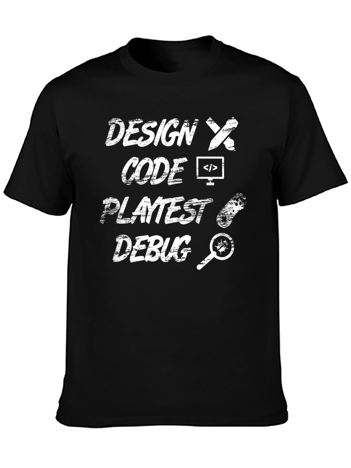 Design Code Playtest Debug Programmer T-Shirt